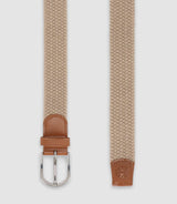 Ceinture tressée beige - IZAC