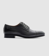 Elvio" couture black leather derby