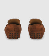 Mocassin en cuir velours camel "Eros 2" - IZAC