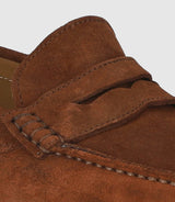 Mocassin en cuir velours camel "Eros 2" - IZAC