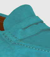 Mocassin en cuir velours bleu ciel "Eros 2" - IZAC