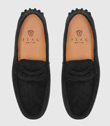 Eros 2" black suede leather loafer