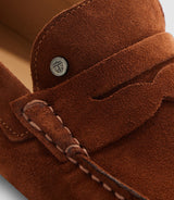 Mocassin en cuir velours camel "Eros" - IZAC