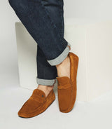 Mocassins en velours camel - IZAC