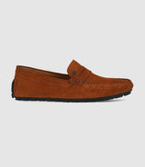 Mocassin en velours camel - IZAC