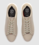 Sneakers en cuir taupe ETIENNE IZAC