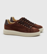 Sneakers en cuir marron "Perrig" - IZAC