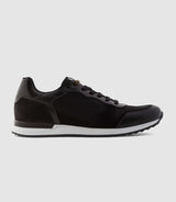 Sneakers en cuir noir "Cael" - IZAC