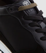 Cael" black leather sneakers