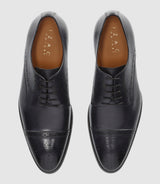 Derby couture en cuir anthracite OCTAVIO