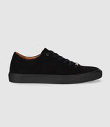 Sneakers basses en cuir noir OLGA - IZAC