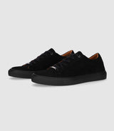 Sneakers basses en cuir noir OLGA - IZAC