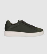 Sneakers en cuir kaki OLIVE - IZAC