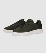 Sneakers en cuir kaki OLIVE IZAC