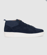 Sneakers en cuir lisse marine OMAR - IZAC