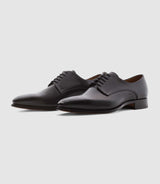 Black leather derby ORENZO