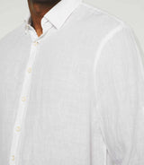 Chemise en lin blanc "Kiss" - IZAC