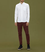 Chemise casual en coton blanc "Minas" - IZAC