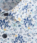 Chemise à imprimé floral marine "Darius" - IZAC