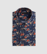 Chemise à imprimé floral marine "Derek" - IZAC