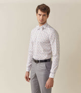 Deus" white floral print shirt