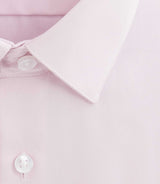 Chemise slim en satin de coton rose "Satinslim" - IZAC