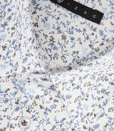 Mareck" navy floral print shirt