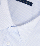 Massy" sky blue micro patterned shirt