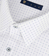 Chemise imprimée micro motifs blanc "Mathew" - IZAC