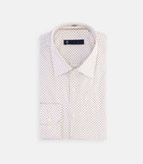 Chemise à imprimé micro motifs blanc - IZAC