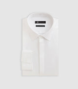 White cotton satin shirt SATINCACHE