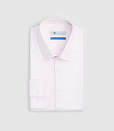 Chemise "Easy Iron" en coton rose "Salsa" - IZAC