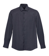 Chemise micro motifs noir "Samuel" - IZAC