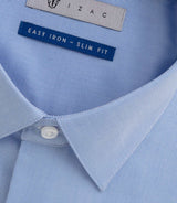 Chemise easy iron bleu "Benson" - IZAC