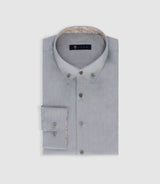 Chemise slim grise PABLO - IZAC