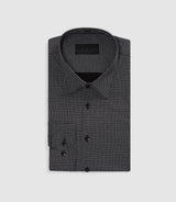 Black micro patterned shirt PEPIN