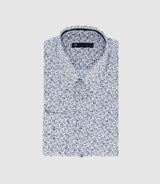 Chemise à imprimé floral bleu PERRUCHE IZAC