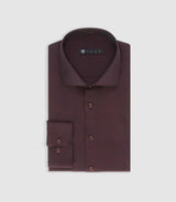 Chemise regular en coton bordeaux PEYO - IZAC