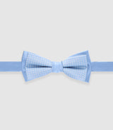 Sky blue silk bow tie NPUNIQUE