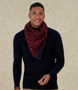 Octave" burgundy scarf