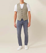 Gilet casual kaki "Quideal" - IZAC