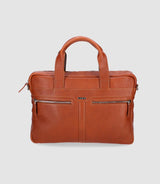 Sac business en cuir marron WORK IZAC