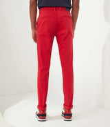 Pantalon casual satin rouge "Naccara" - IZAC