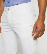 Pachelorrea" slack casual pants white