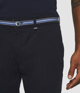 Paco" navy casual slim pants