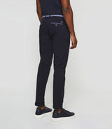 Paco" navy casual slim pants