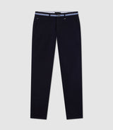 Paco" navy casual slim pants