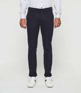 Navy satin chino pants PANAMAOUT