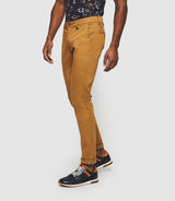 Panama" slim camel chino pants