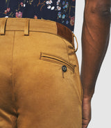 Panama" slim camel chino pants